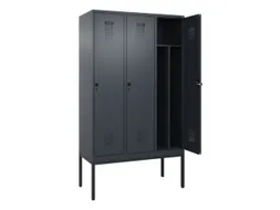 locker voor scheiding van kleding,HxBxD 2120x1200x500mm,3vak