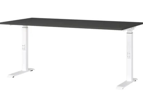 In hoogte verstelbaar bureau,HxBxD 680-910x1600x800mm,blad grafiet