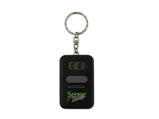 Sleutelhanger tijd Senseworks Nederlandssprekende reiswekker 6x4x1.5cm - 1
