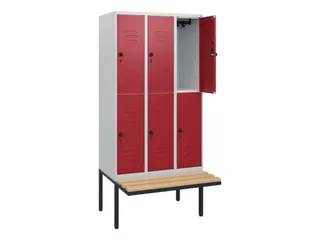 Dubbeldekse dekenkist,HxBxD 1950x900x815mm,3x2vak.,vak B 300mm - 2