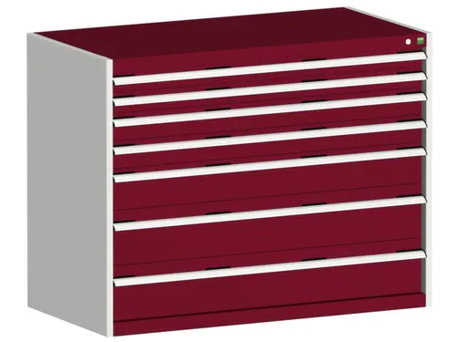 ladekast 1000x1300x750mm 7laden zware lasten RAL7035 front RAL3004