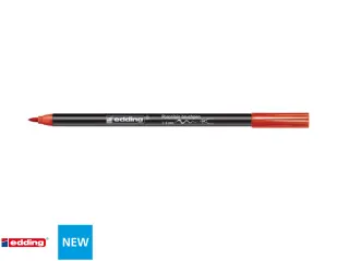 Brushpen edding 4200 porselein rood - 2
