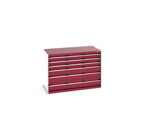 ladekast 900x1300x750mm 6laden zware lasten RAL7035 front RAL3004