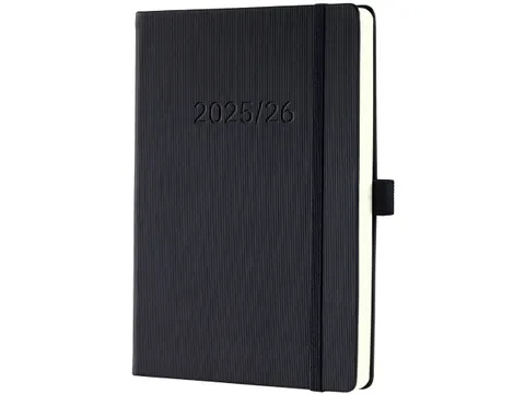 Weekagenda Conceptum A5 25/26 18maands (NL/FR/EN/DU) zwart Hardcover