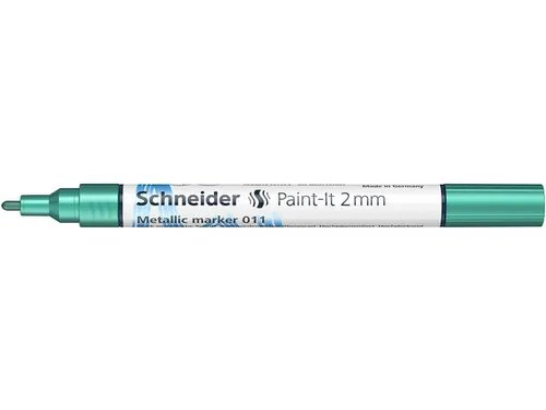 Metallic marker Schneider Paint-It 011 2mm groen metallic