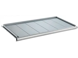 uittrekbaar legbord,v. zwaarlastkast,BxD 918x459mm,vakl. 200kg,staal - 1