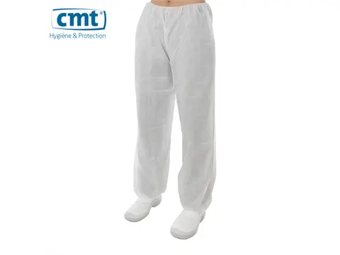 Pp Non Woven Broek Wit Uni-size 100 Stuks