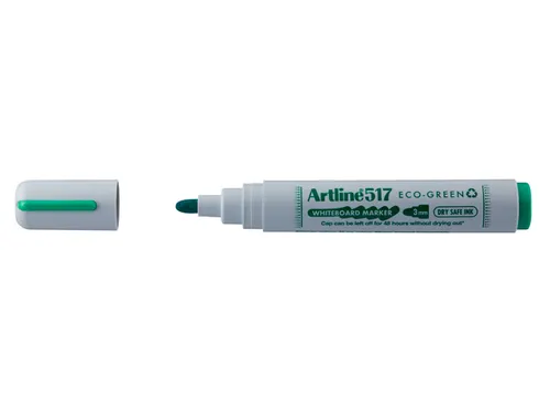 Whiteboardmarker Artline 517 Eco Dry Safe rond medium groen