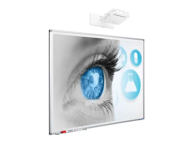 Beschrijfbaar Projectiebord 120x214cm Mat wit 16:9