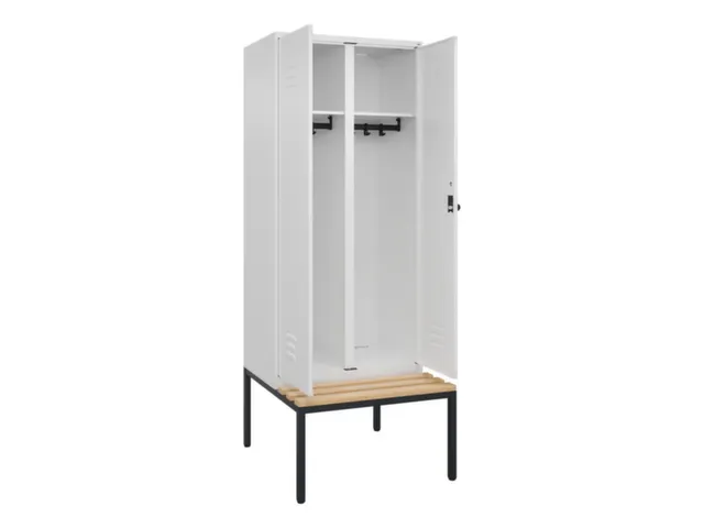 locker voor scheiding van kleding,HxBxD 2120x800x815mm,2vak