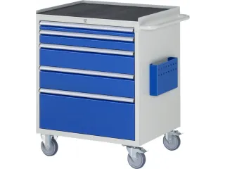 gereedschapswagen 975x770x650mm metaalblad 450kg 5 laden RAL5010 - 1