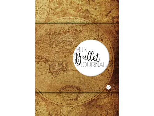 Mijn Bullet Journal wereldkaart dots 240 pagina's