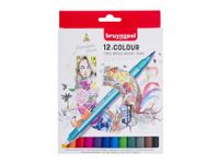Fineliner Brush pen Bruynzeel Creatives set 12 kleuren