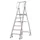 verrijdbare platformladder,bordes HxBxD 1180x440x400mm,5treden