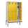 locker met bank,HxBxD 2120x1200x815mm,4vak,vak B 300mm,draaigrendel