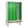 locker met bank,voor scheiding van kleding,HxBxD 2120x1200x815mm,4vak