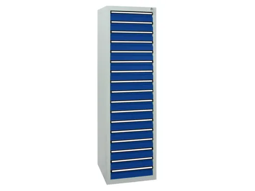 ladekast HxBxD 1800x500x500mm 17laden vergrendeling RAL7035 RAL5010