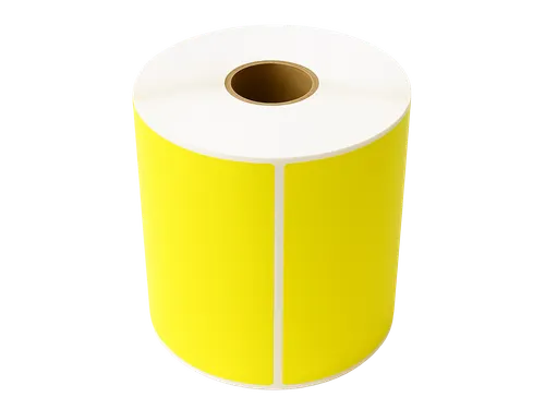 Gekleurde verzendlabels op rol 102x152mm Geel 2800 etiketten