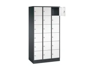 lockerkast,HxBxD 1950x920x500mm,3x6vakken,cil.-slot,sokkel - 1