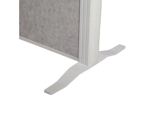 MAULconnecto Scheidingswand 3x lichtgrijs Voet Wit