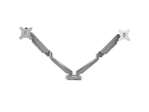 Monitor arm voor 2 schermen - bureausteun - met geïntegreerde 2-poort