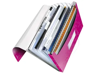Sorteermap Leitz Wow Pp A4 6 Vaks Roze - 3