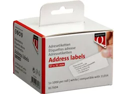 Labeletiket Quantore 11354 57x32mm wit