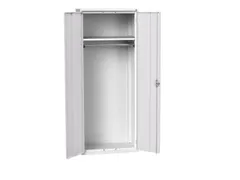 Lockerkast 2000x800x550mm 1 vak, dubbele vleugeldeur, RAL7035