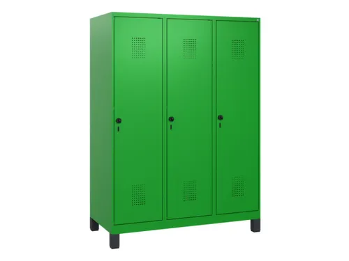 schoollocker,HxBxD 1630x1200x500mm,3vak,vak B 400mm,draaigrendel