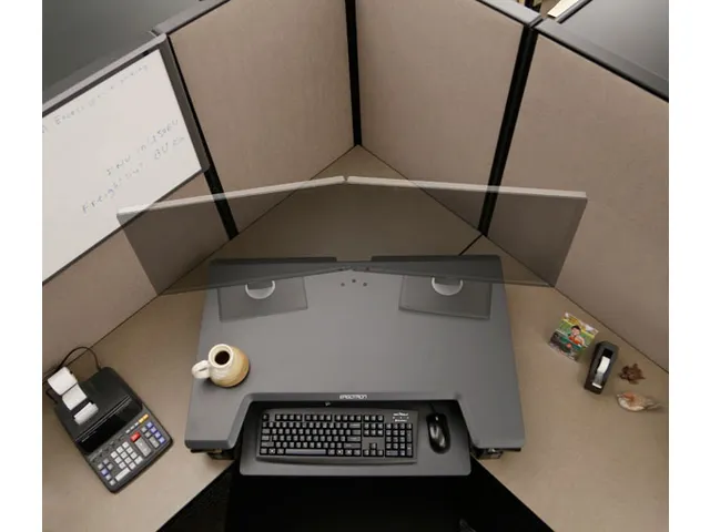 Werkstation Zit Sta Bureau Workfit T Stand Tabletop Zwart