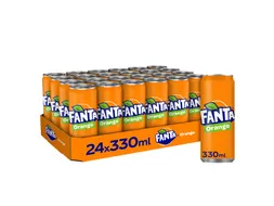 Frisdrank Fanta orange sleek blik 330ml