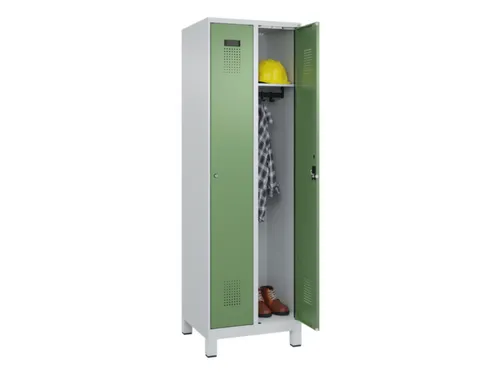 locker,HxBxD 1950x600x500mm,2vak,vak B 300mm,cil.-slot,voeten