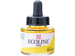 Ecoline waterverf flacon van 30 ml, citroengeel - 1