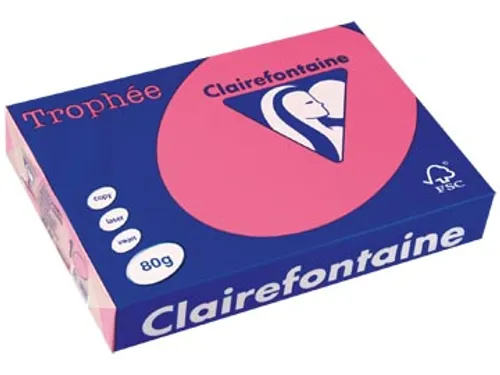 Trophée Intens Gekleurd Papier A4 80 gram 500vel Fuchsia Roze
