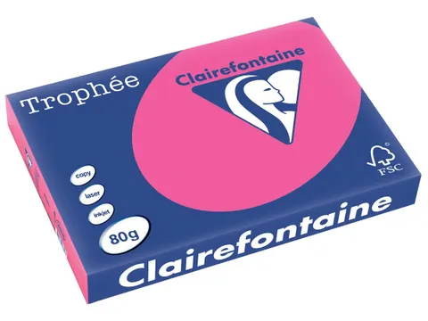 Trophée Pastel A3 80g 500 vel fluo roze