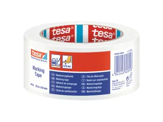Markeringstape Tesa 60760 PVC 50mmx33m wit - 1