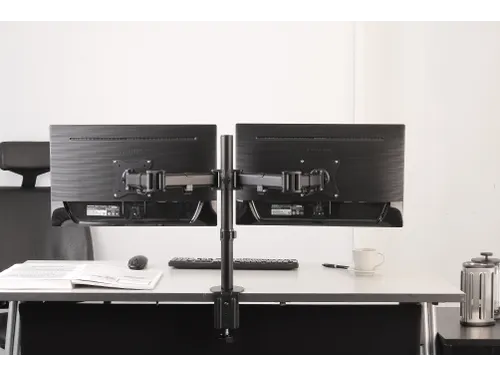 Monitorarm 2 Schermen 27inch Zwart Nm-d135dblack