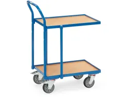 Rolplateau's 2 Etages 135610 250kg Hout 600x400mm Ral5007 Duwbeugel
