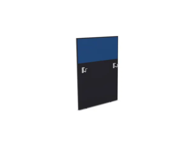 baliepaneel,v. bureau,aanbouw links,B 800mm,CC-zwart,BN6016-blauw