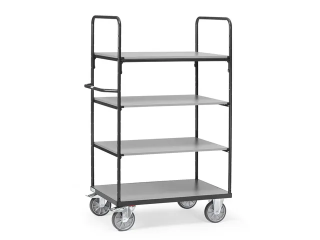 Etagewagens 4 Etages 8301 Ral7016 600kg 1000x600mm Hout