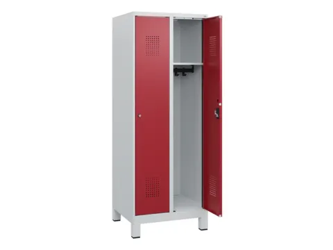 schoollocker,HxBxD 1630x600x500mm,2vak,vak B 300mm,cil.-slot,voeten