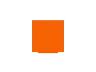 Whiteboard Rocada Skincolour 100x100cm oranje gelakt - 1