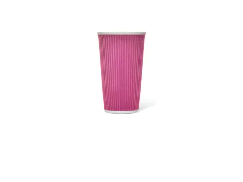 Beker porselein Les Artistes Paris 450ml siliconen grip ribbel Roze