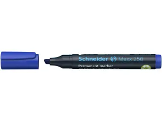 Marker Schneider Maxx 250 permanent beitelpunt blauw - 2