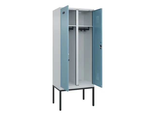 locker voor scheiding van kleding,HxBxD 2120x800x500mm,2vak