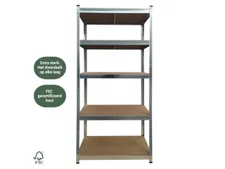 Stellingkast 5 Planken 180x90x40cm - 4
