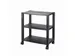Mobiele Trolley 3 Niveaus 33.6x42.8cm plateau Zwart