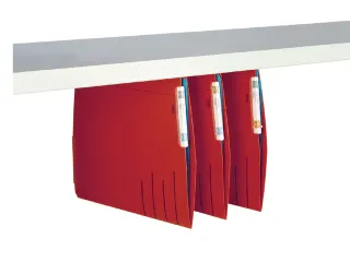 Hangmap Secolor lateraal voor legbord rood - 1