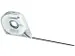 Bande de séparation tableau Legamaster 1mmx16m noir