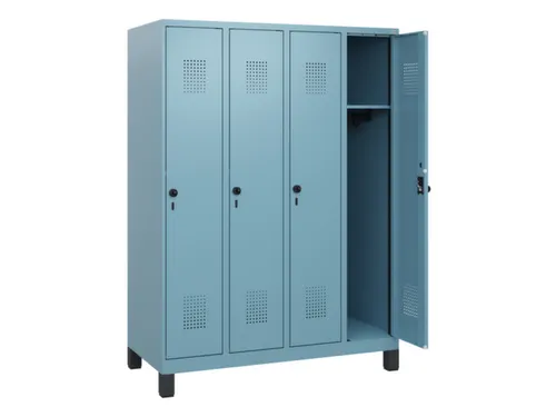 schoollocker,HxBxD 1630x1200x500mm,4vak,vak B 300mm,draaigrendel